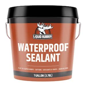 Liquid Rubber Waterproof Sealant, 128 oz. Black