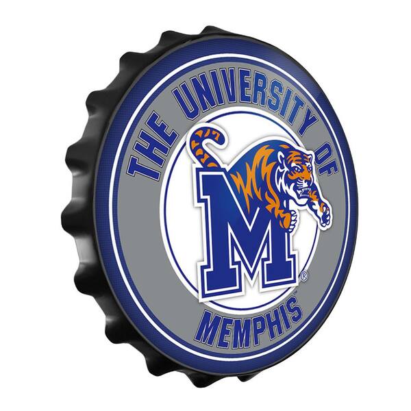 The Fan-Brand 19 in. Memphis Tigers Plastic Bottle Cap Decorative