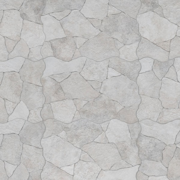 MSI Neptune White 17 in. x 26 in. Matte Porcelain Stone Look Floor and Wall Tile (3.07 sq. ft./Each)