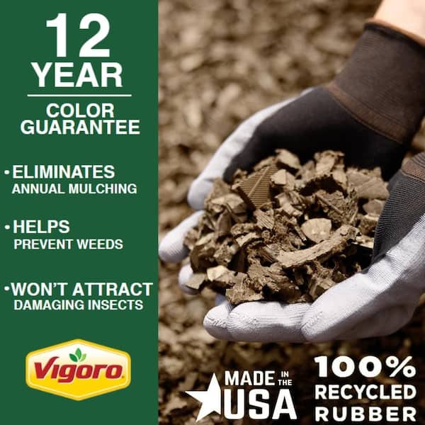 37.5 cu. ft. Cypress Recycled Rubber Mulch (25 Bags)