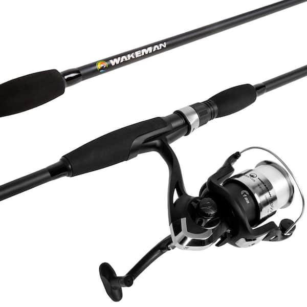 Strike Series Spinning Rod and Reel Combo in Blackout