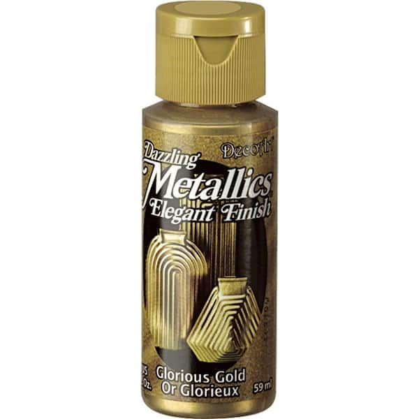 DecoArt Dazzling Metallics 2 oz. Glorious Gold Acrylic Paint DAO71