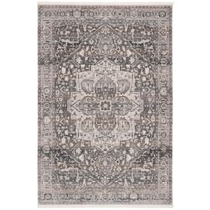 Vintage Persian Gray/Charcoal 4 ft. x 6 ft. Oriental Area Rug