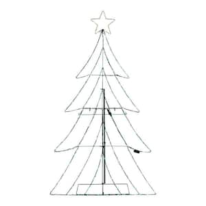 5.5 ft Silhouette Christmas Tree Holiday Yard Decoration