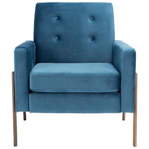 Roald Blue/Brown Upholstered Side Chairs