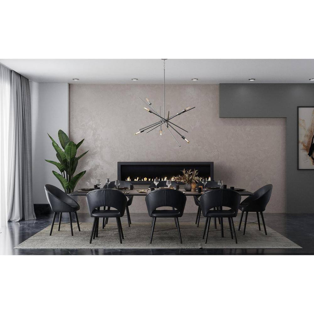 Astra 22.63" Brushed Nickel Sputnik 6-Light Chandelier