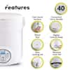 AROMA 3-Cup White Mini Rice Cooker with Non-Stick Cooking Pot MRC-903D -  The Home Depot