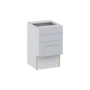 Cumberland Light Gray Shaker Assembled 18 in.W x 30 in.H x 21 in.D Vanity ADA 3 Drawers Base Kitchen Cabinet