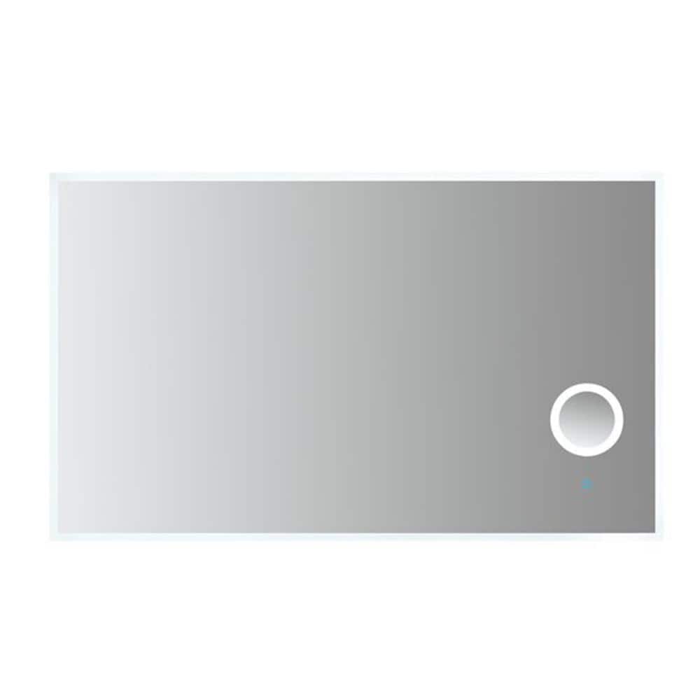 Moderna 60 in. W x 36 in. H Frameless Rectangular LED Bathroom Vanity Mirro