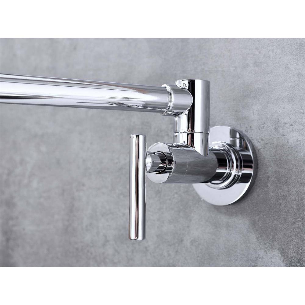 Chrome Wall Mount Folding Kitchen Pot Filler Faucet