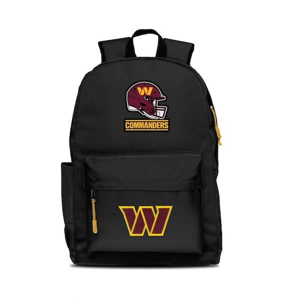 Washington Commanders 2-Logo 17 in. Black Campus Laptop Backpack