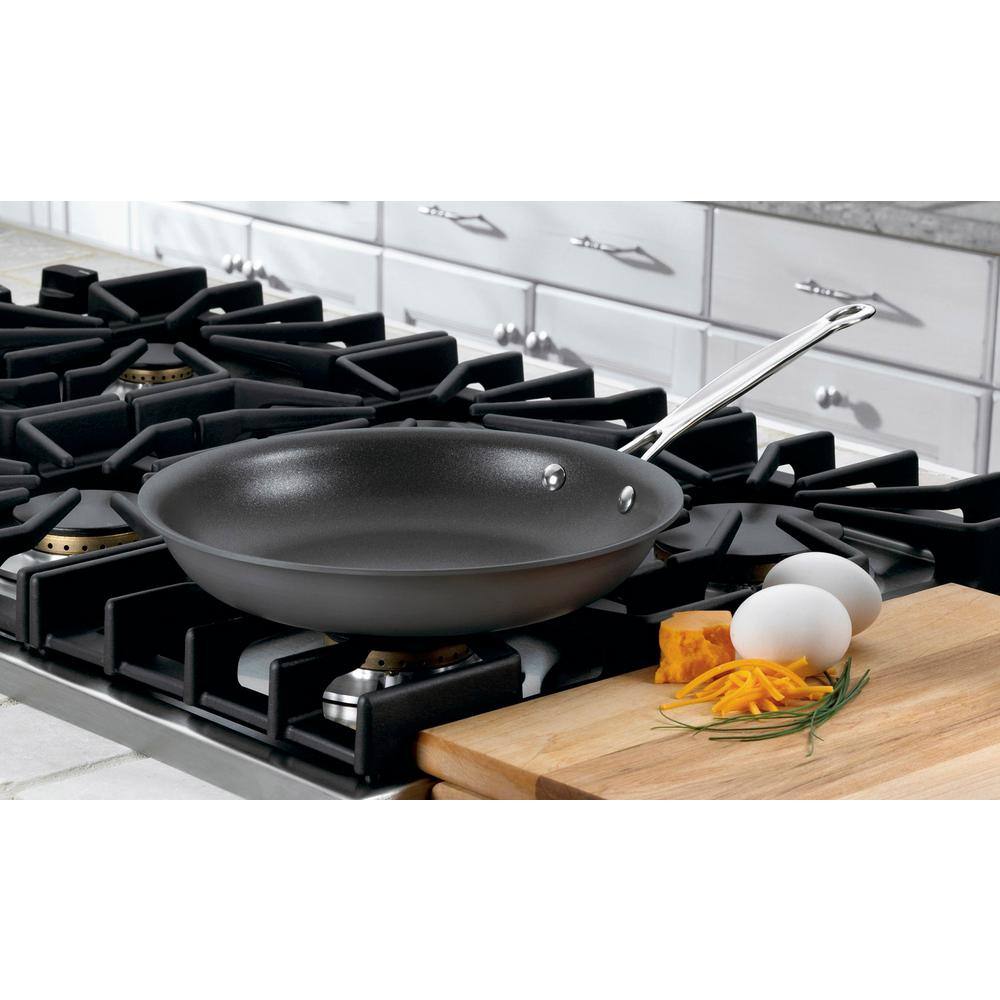 10-Inch Hard Anodized Non-Stick Frying Pan with Stainless Steel Handle