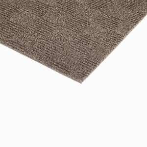 Cascade - Taupe - Brown Commercial/Residential 24 x 24 in. Peel and Stick Carpet Tile Square (60 sq. ft.)