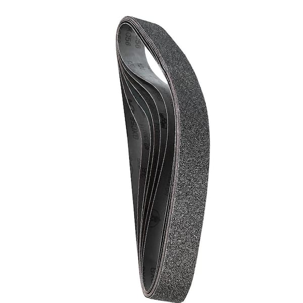 Sanding Belts, 2 x 42 in. Belt Sander Sanding Belts,6-Piece (Each of 36 40 60 80 100 120 Assorted Grits) Silicon Carbide