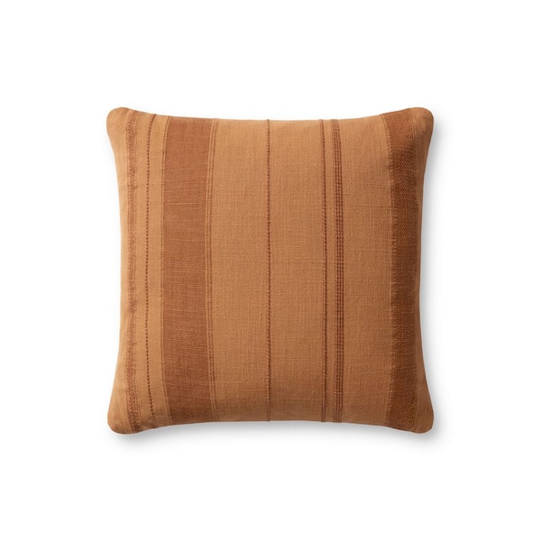 Angela Rose Mia Rust 18 in. x 18 in. Indoor Throw Pillow