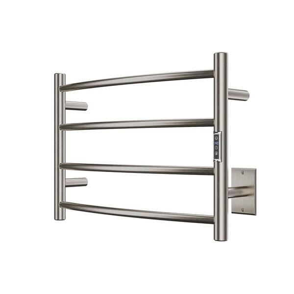 Glow 4-Bar Electric Towel Warmer in Brushed Nickel Glow 4-Bar Electric Towel Warmer in Brushed Nickel