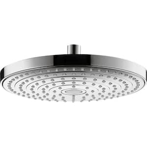 Raindance Select S 2 -Spray Patterns 10 in. Wall Mount Fixed Shower Head in Chrome