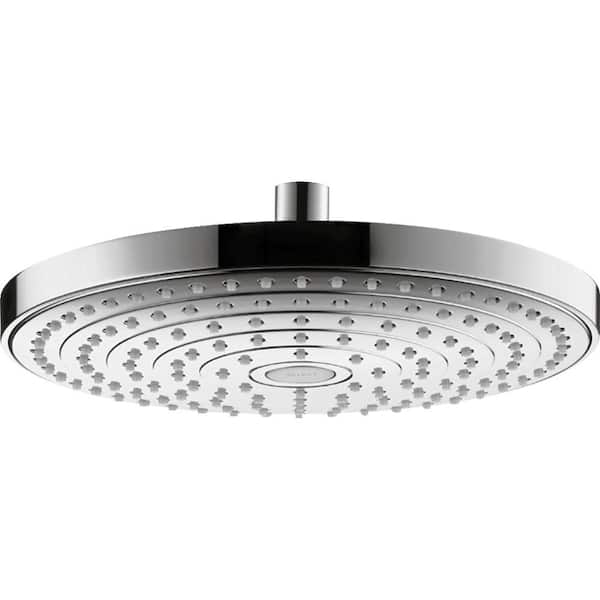 Hansgrohe Raindance Select S 2 -Spray Patterns 10 in. Wall Mount Fixed Shower Head in Chrome