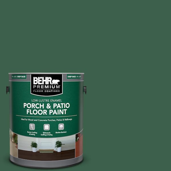 BEHR PREMIUM 1 gal. #470D-7 Windy Pine Low-Lustre Enamel Interior/Exterior Porch and Patio Floor Paint