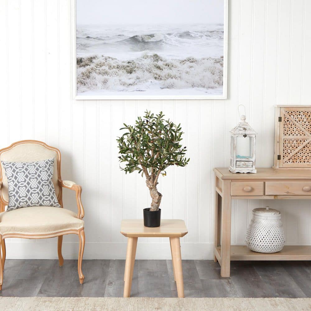 Mediterranean Bliss 29" Faux Olive Tree in Pot