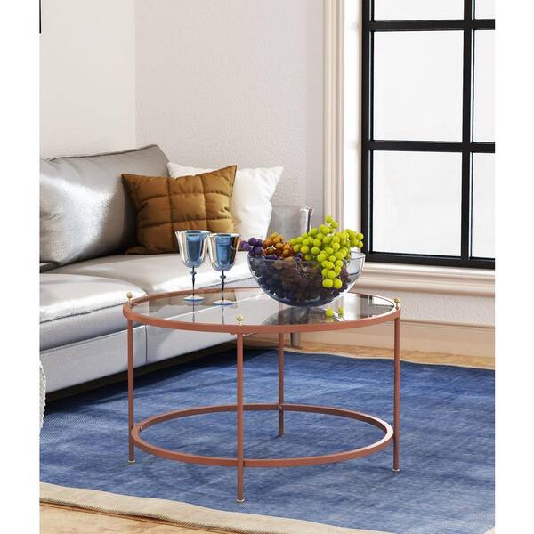 coffee table rose gold legs