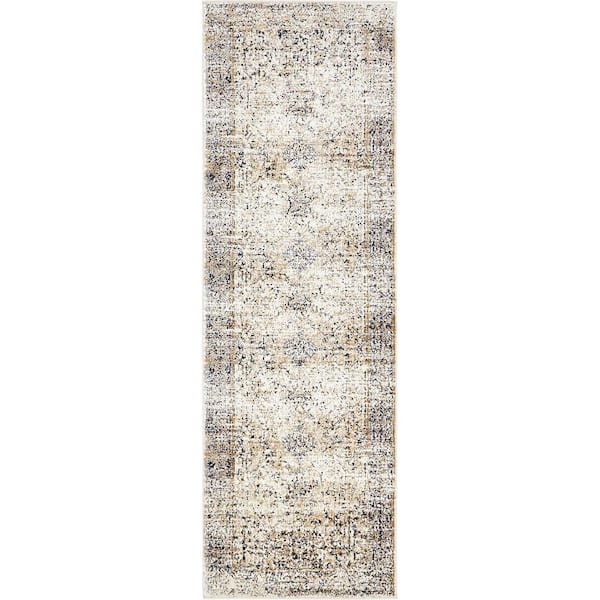 Unique Loom Augustus Naples Ivory 2' 2 x 6' 7 Runner Rug