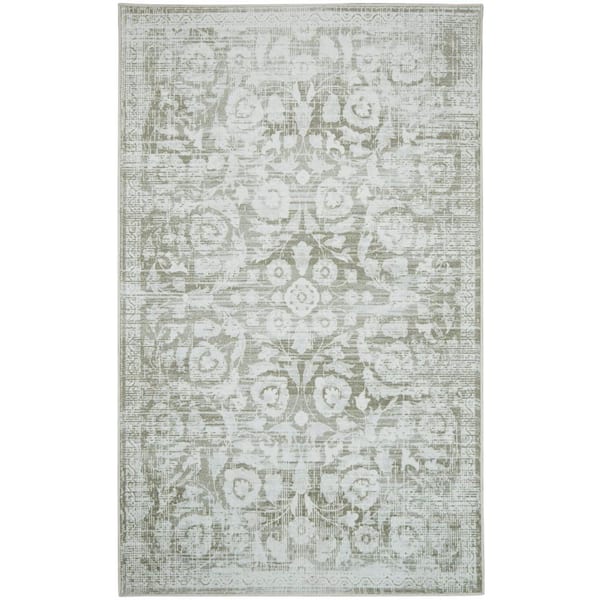 Mohawk Home Baikal Grey 9 ft. x 12 ft. Oriental Area Rug