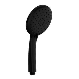 3-Spray Patterns with 1.75 GPM 4.5 in. Wall Mounted Handheld Shower Head in Matte Black