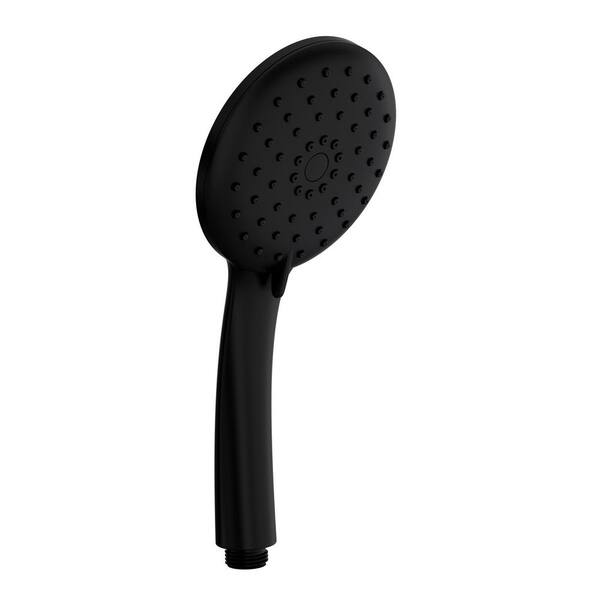 ROHL 3-Spray Patterns with 1.75 GPM 4.5 in. Wall Mounted Handheld Shower Head in Matte Black