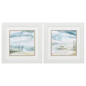 19 in. X 19 in. White Gallery Picture Frame Subtle Mist (Set of 2)