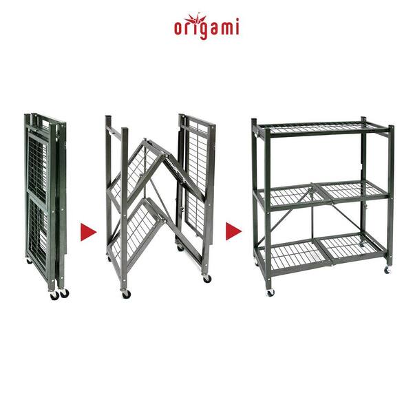 Origami Storage Shelves Origami Heavy Duty 4 Tier Rack 2 Pack