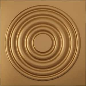 19 5/8 in. x 19 5/8 in. Wade EnduraWall Decorative 3D Wall Panel, Gold (12-Pack for 32.04 Sq. Ft.)