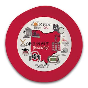 Ohio State 13.5 in. 64 fl. oz. Assorted Colors Melamine Serving Bowl