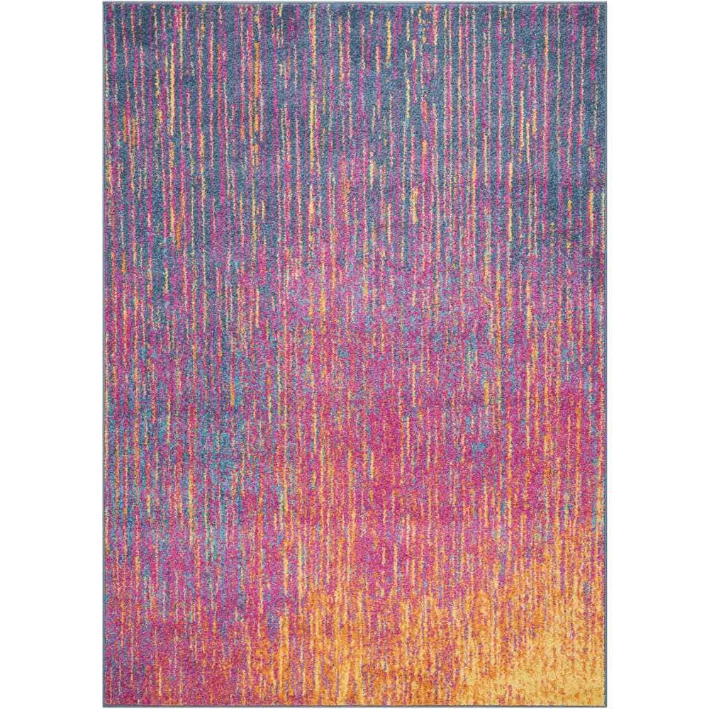 Passion Multicolor 5 ft. x 7 ft. Abstract Geometric Contemporary Area Rug price history on PriceWatchPro