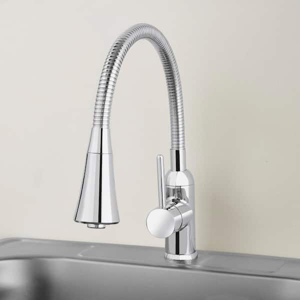 Glacier Bay Bodell Single-Handle Pulldown Laundry Faucet in Chrome