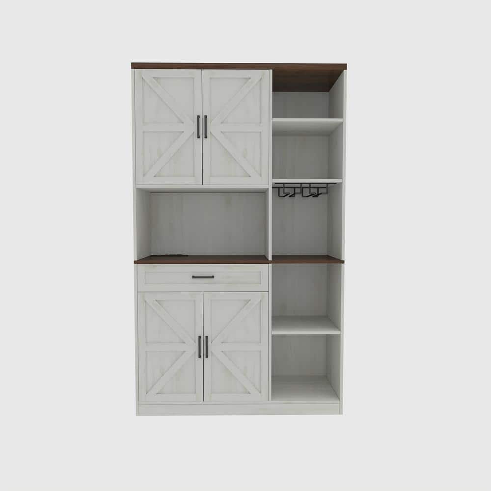 41.34 in. W x 15 in. D x 70.87 in. H Ready to Assemble Kitchen Pantry Cabin
