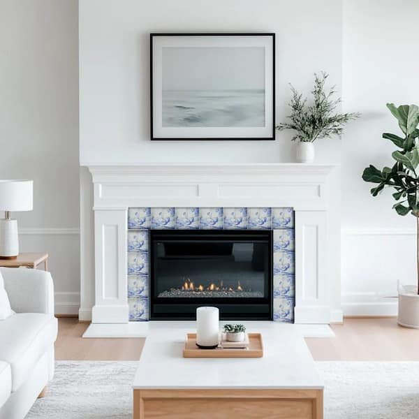 Blue D66 5 in. x 5 in. Vinyl Peel and Stick Tile (24 Tiles, 4.17 sq. ft. /Pack)