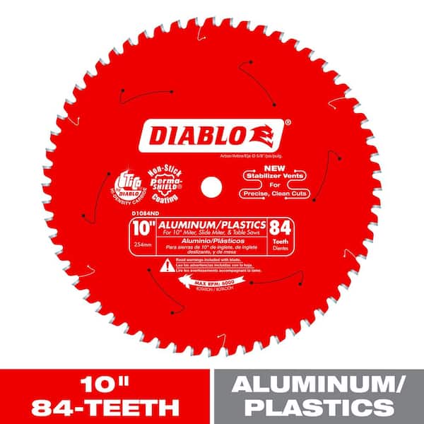 10in. x 84-Tooth Aluminum and Plastics Saw Blade
