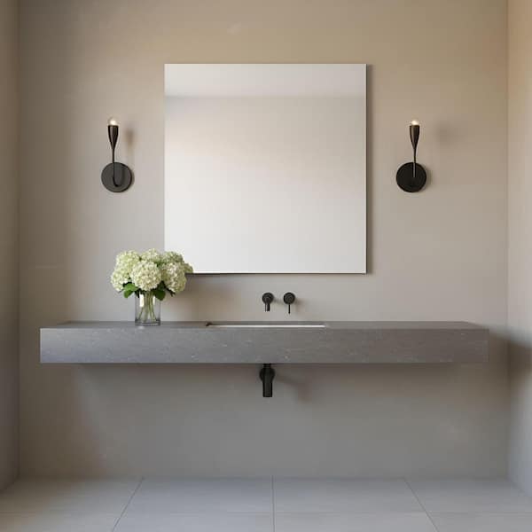 Maya 5.125 in. W x 12.25 in. H 1-Light Midnight Black Dimmable Wall Sconce with No Bulb Included