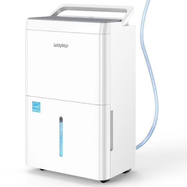 waykar 150 pt. 7,000 sq. ft. Energy Star Dehumidifier with Bucket for Bedroom, Basement and Damp Rooms in White