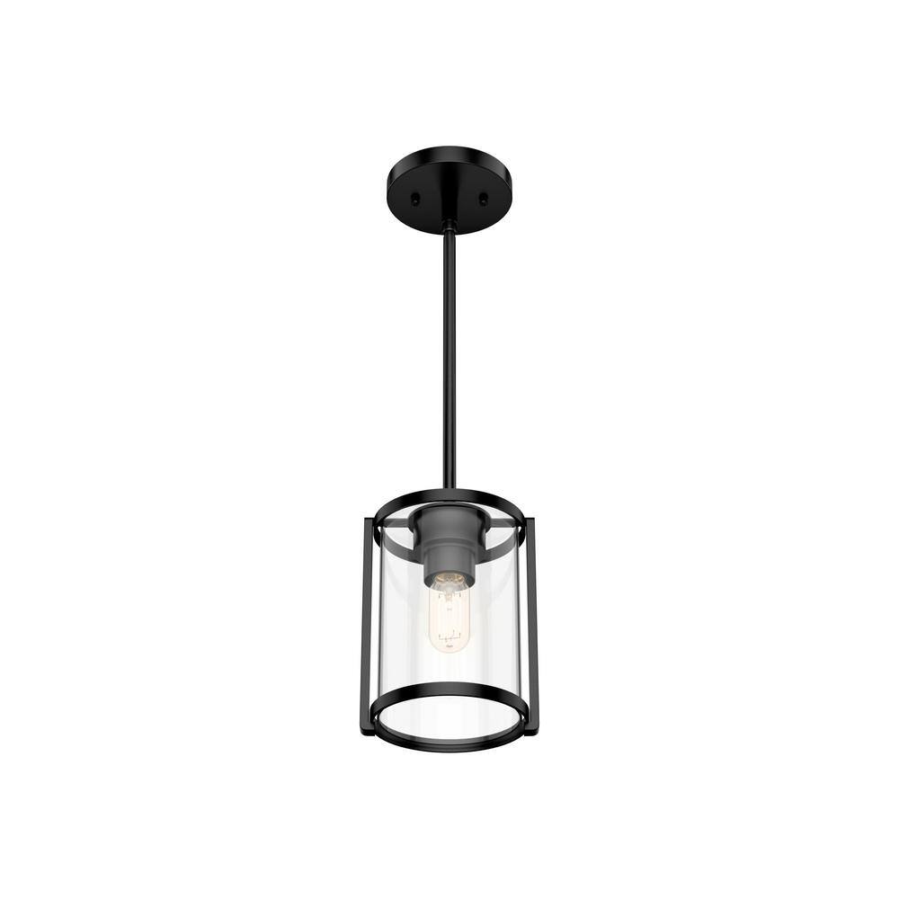 Astwood Matte Black Glass Mini Pendant Light