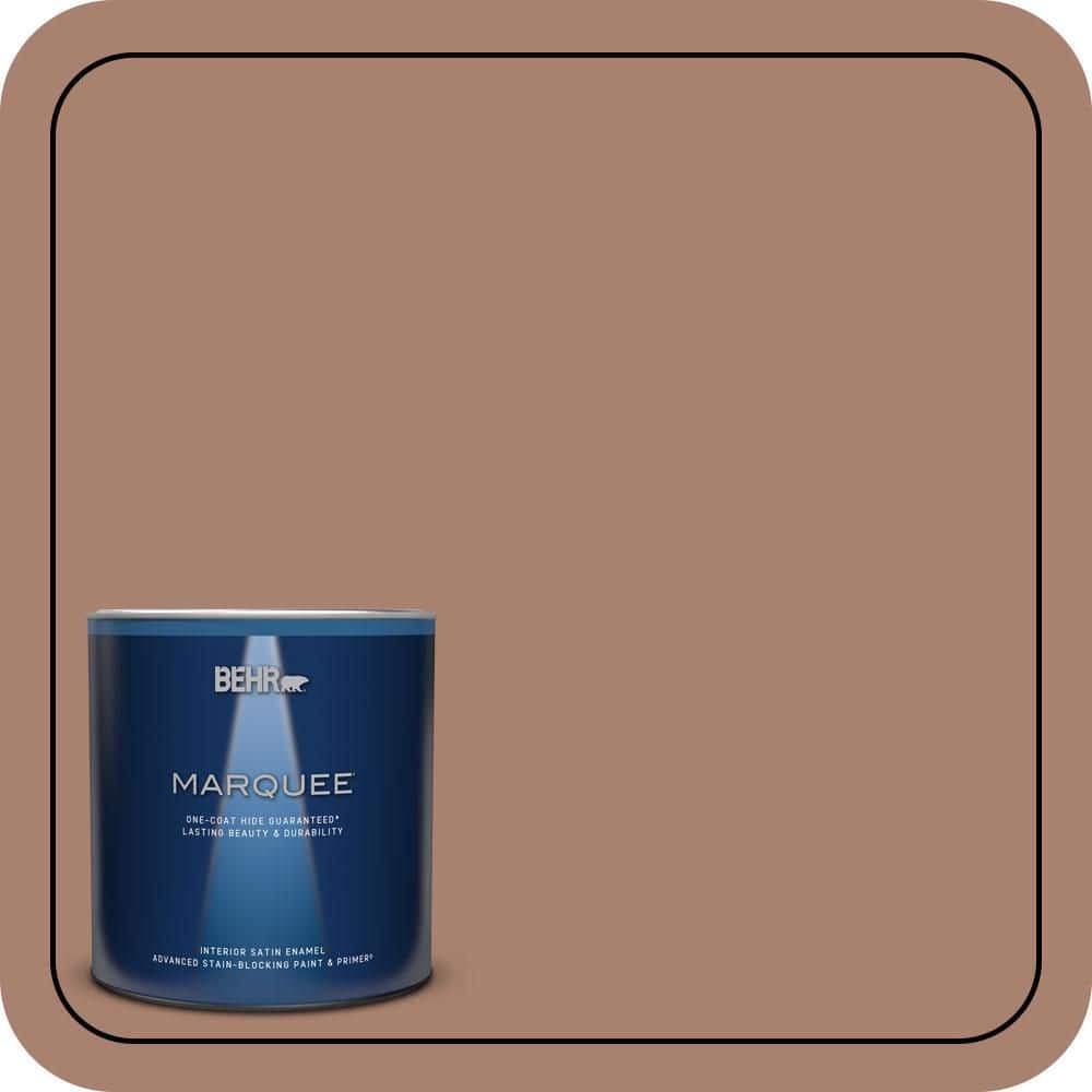 1 qt. #S190-5 Cocoa Nutmeg One-Coat Hide Satin Enamel Interior Paint & Primer price history on PriceWatchPro