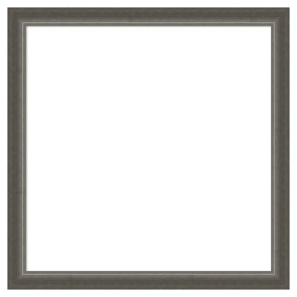 Amanti Art Domus Dark Silver 27 in. x 27 in. Wood Framed Dry Erase Magnetic Memo Board