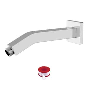 6.8 Inch Chrome Wall Mount Shower Arm with Flange for Rain Shower Head