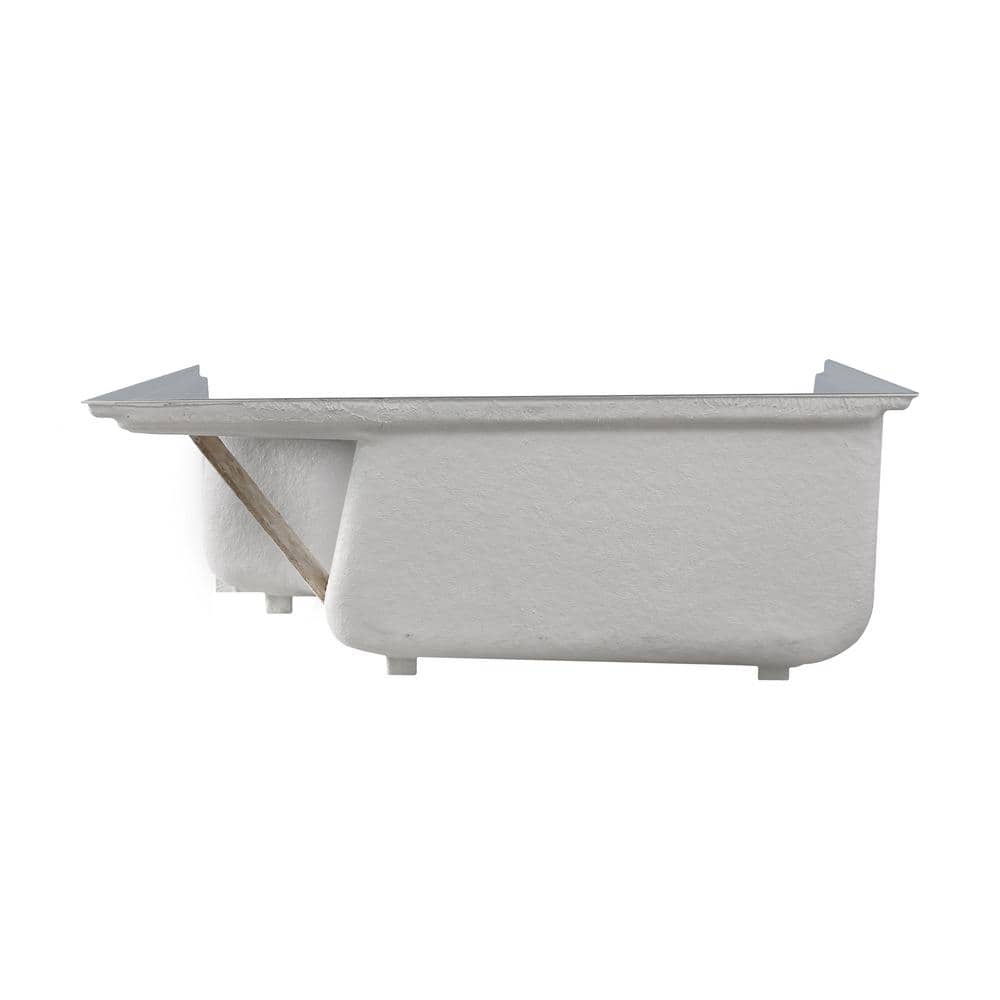 Aquatique 60" x 32" Gray Acrylic Shower Base with Seat