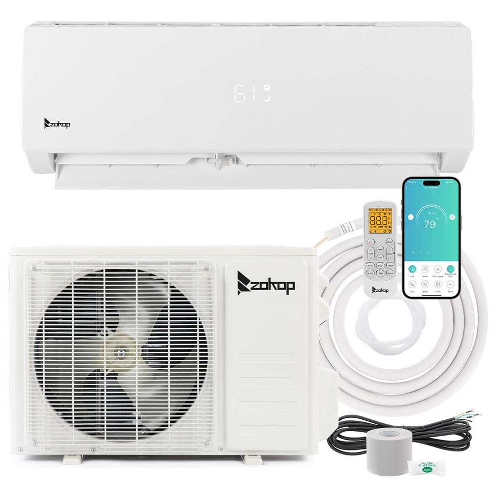 20 SEER2 18,000 BTU WIFI Enabled 1.5 Ton Ductless Mini Split Air Conditioner with Heat Pump 208/230V price history on PriceWatchPro
