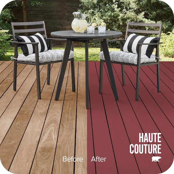 8 oz. #MQ1-09 Haute Couture Solid Color Waterproofing Exterior Wood Stain and Sealer Sample