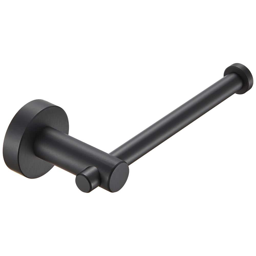 Wall Mount Bathroom Hardware Toilet Paper Holder Single Arm in Matte Black price history on PriceWatchPro