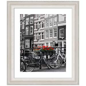 Trio White Wash Silver Picture Frame Opening Size 24 x 20 in. (Matted To 16 x 20 in.)