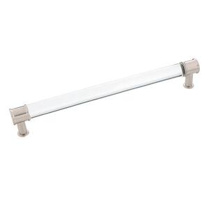 Midway Collection 9 in. (224 mm) Center-to-Center Crysacrylic with Satin Nickel Cabinet Door and Drawer Pull